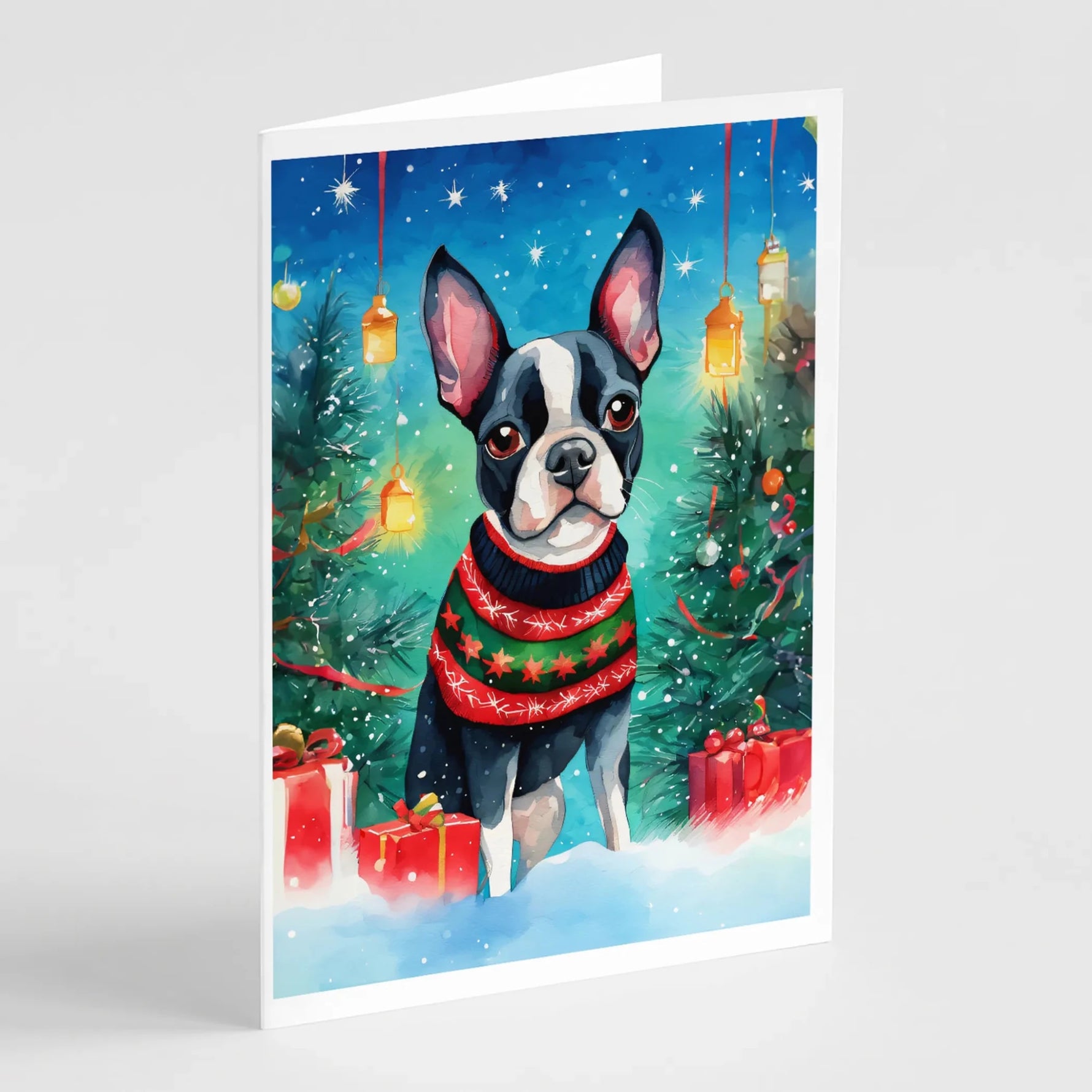 Christmas Sweaters Greeting Cards - Size: 5X7 | Pack Of: 8 | Collection name: Christmas sweaters - AMAZON FACTORY