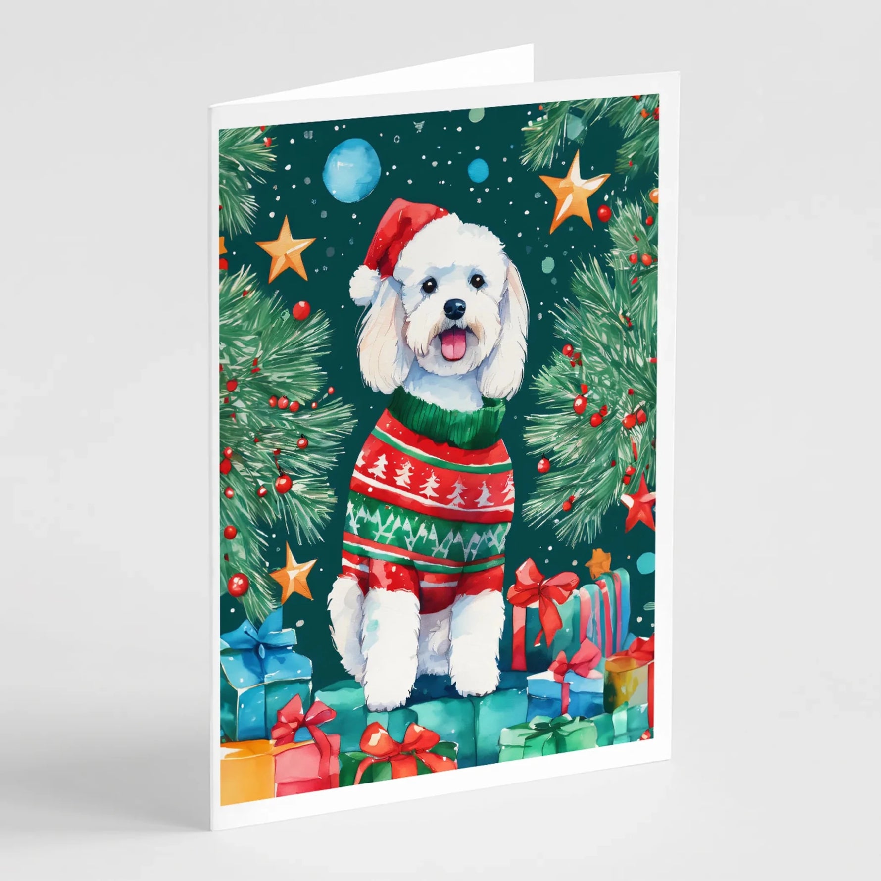 Christmas Sweaters Greeting Cards - Size: 5X7 | Pack Of: 8 | Collection name: Christmas sweaters - AMAZON FACTORY