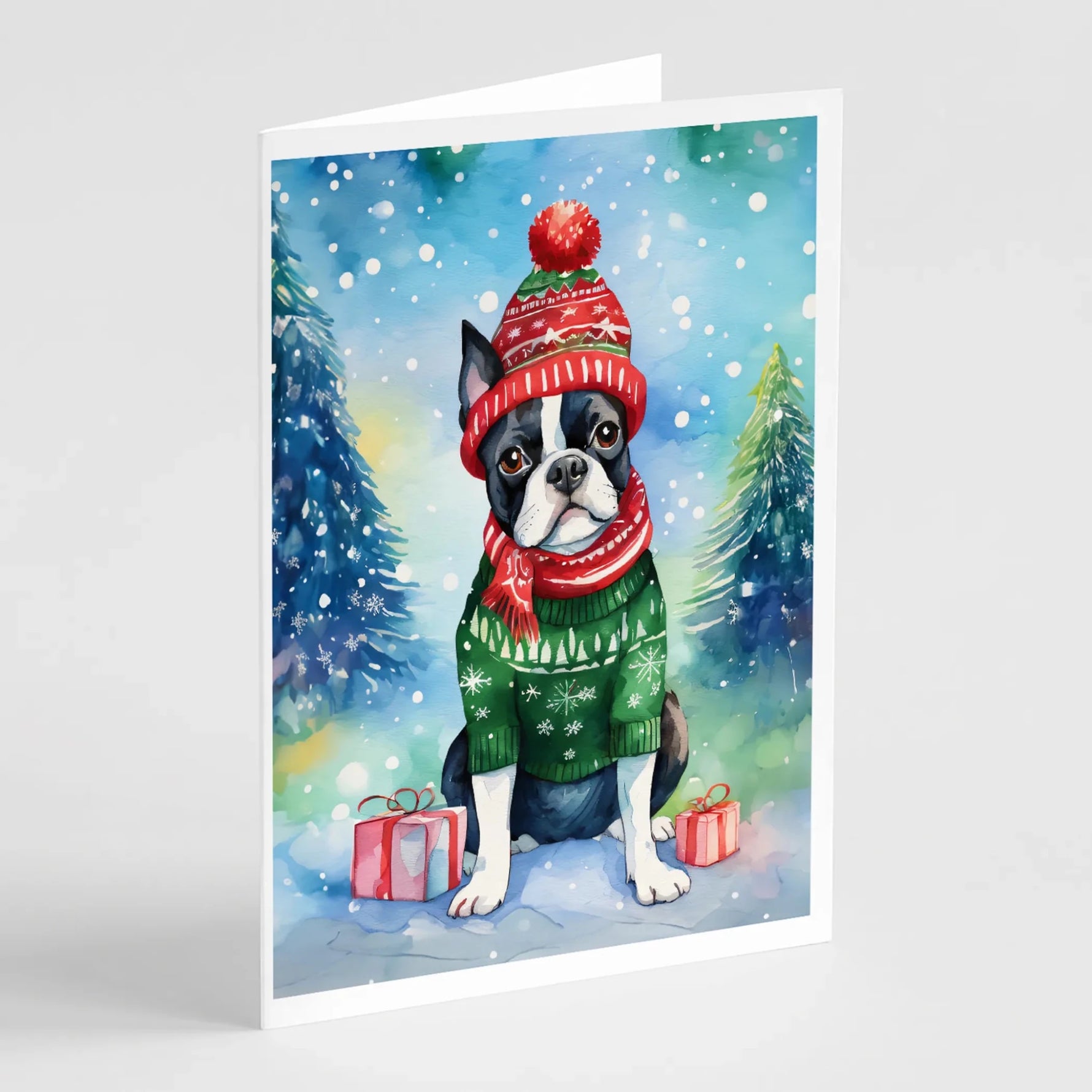 Christmas Sweaters Greeting Cards - Size: 5X7 | Pack Of: 8 | Collection name: Christmas sweaters - AMAZON FACTORY