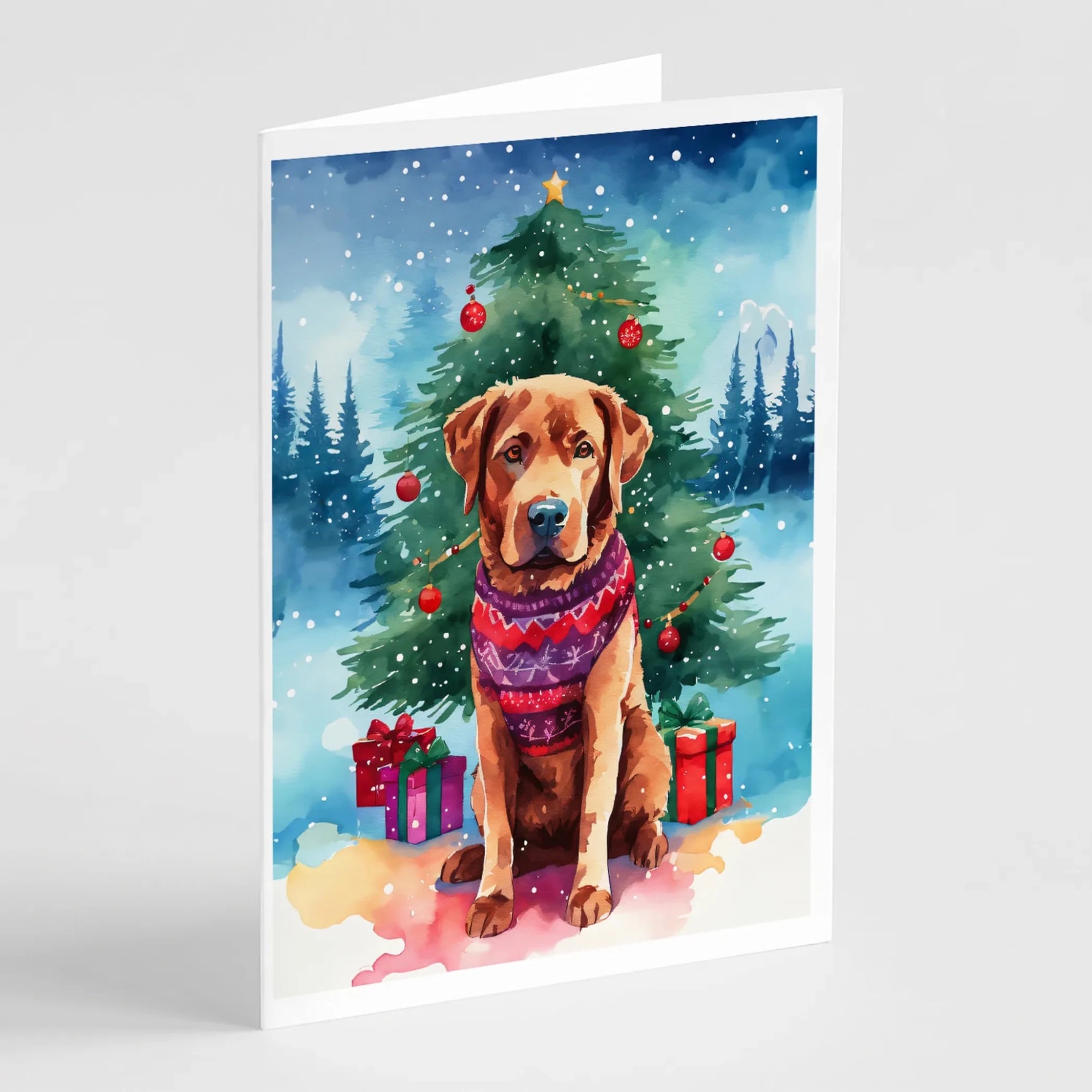 Christmas Sweaters Greeting Cards - Size: 5X7 | Pack Of: 8 | Collection name: Christmas sweaters - AMAZON FACTORY