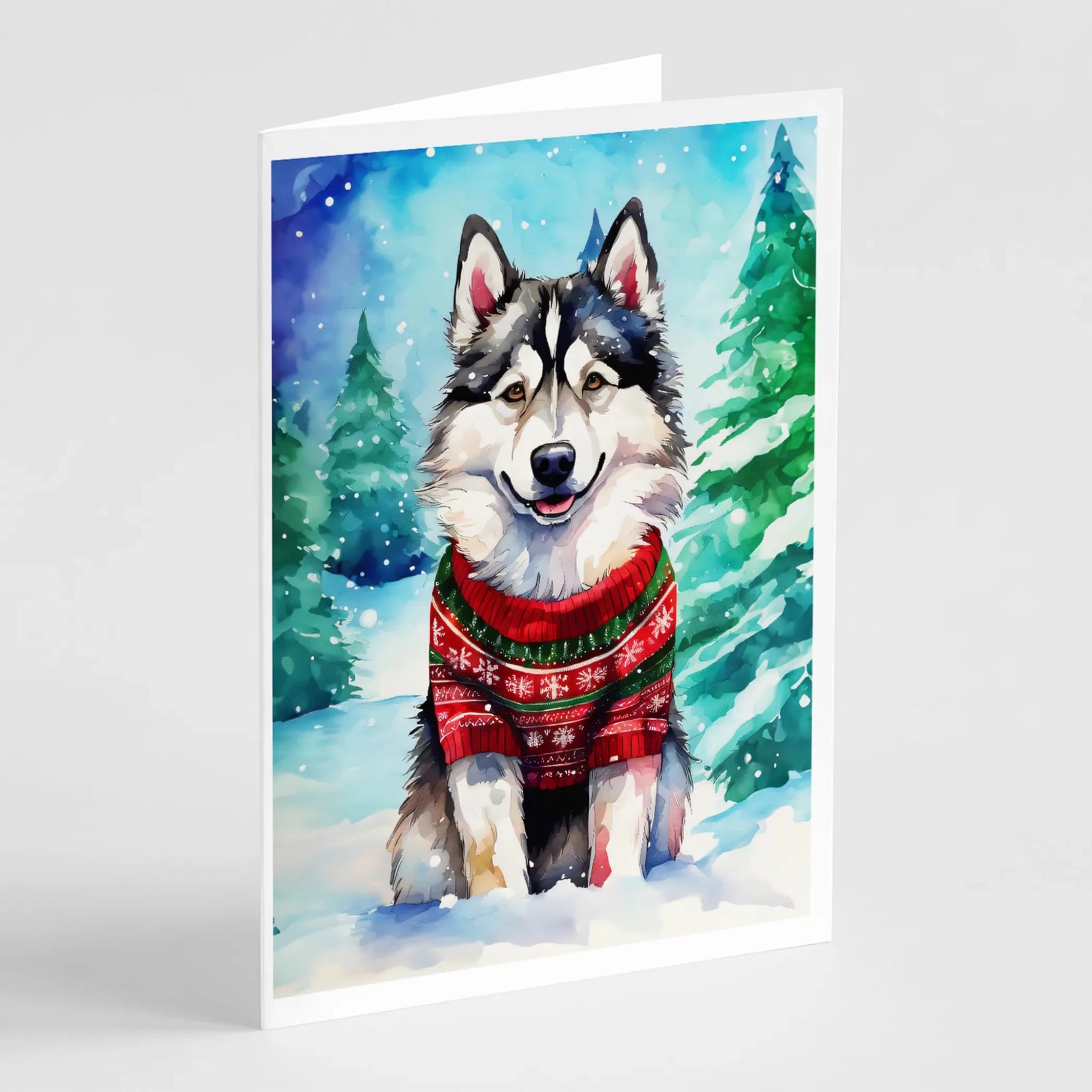 Christmas Sweaters Greeting Cards - Size: 5X7 | Pack Of: 8 | Collection name: Christmas sweaters - AMAZON FACTORY