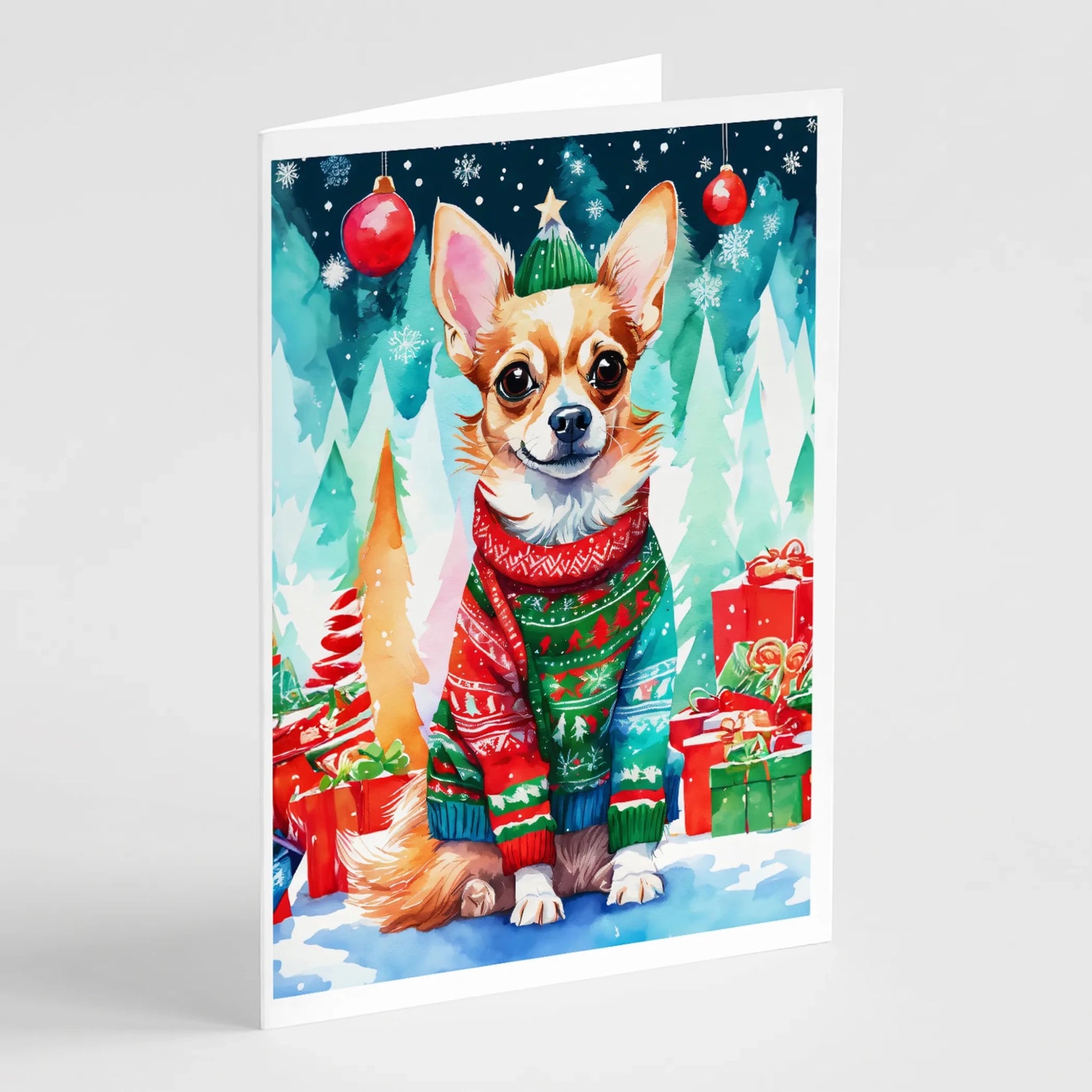 Christmas Sweaters Greeting Cards - Size: 5X7 | Pack Of: 8 | Collection name: Christmas sweaters - AMAZON FACTORY