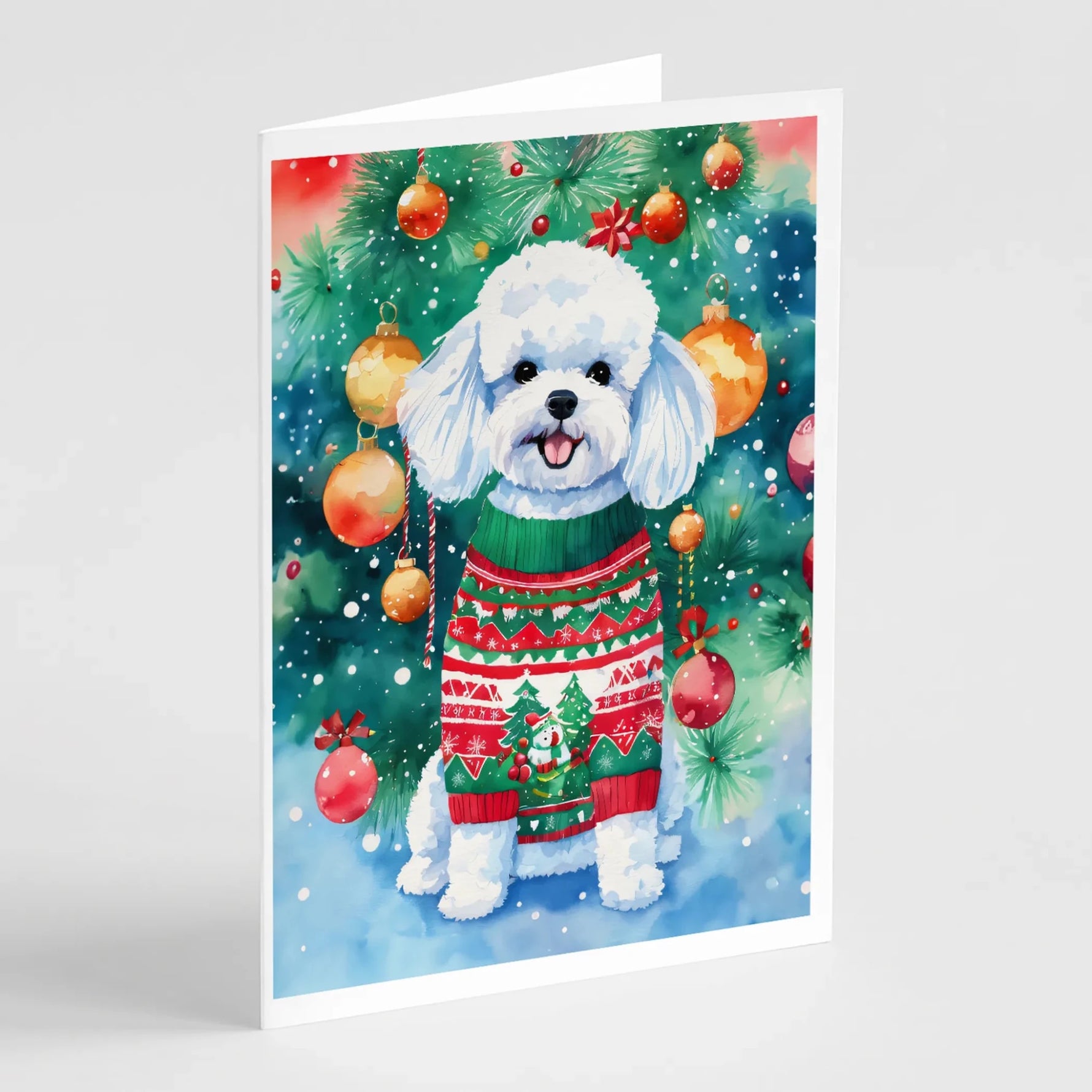 Christmas Sweaters Greeting Cards - Size: 5X7 | Pack Of: 8 | Collection name: Christmas sweaters - AMAZON FACTORY