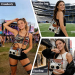 Clear Bag for Stadium Events,Small Clear Purse Crossbody Bags for Women for World Cup 2026 Party Concert Sport Events-AMAZON FACTORY