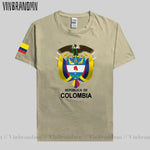 Colombia men t shirt fashion nation team jerseys tee shirt women cotton t-shirts streetwear fitness clothes country tops new COL-AMAZON FACTORY