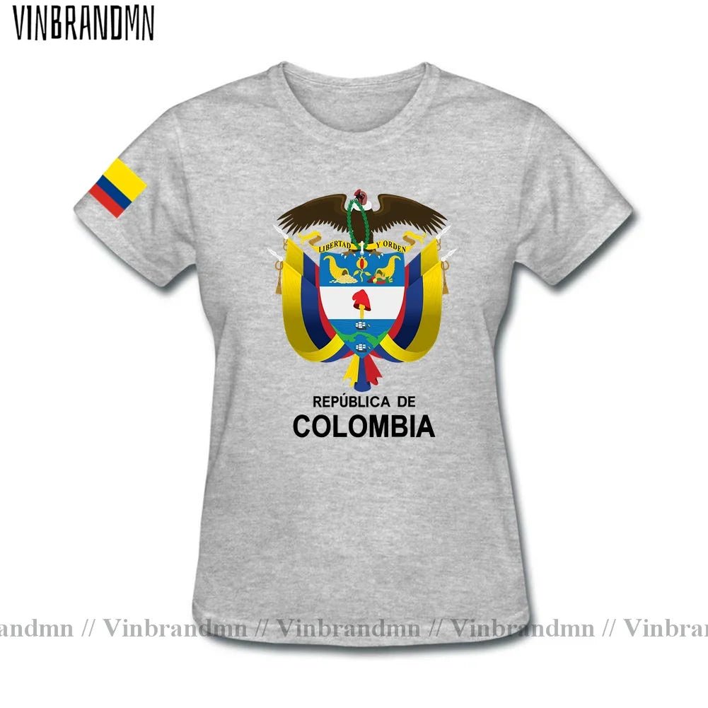 Colombia men t shirt fashion nation team jerseys tee shirt women cotton t-shirts streetwear fitness clothes country tops new COL-AMAZON FACTORY