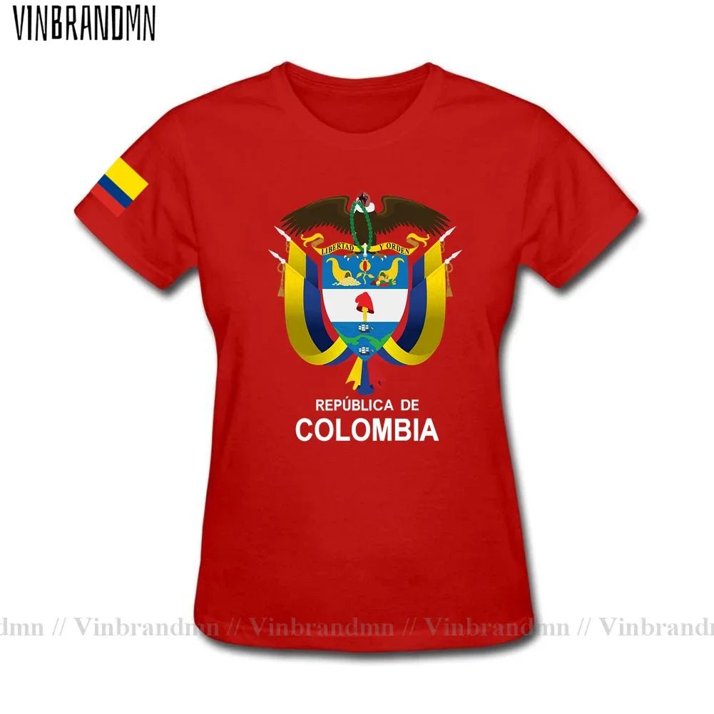 Colombia men t shirt fashion nation team jerseys tee shirt women cotton t-shirts streetwear fitness clothes country tops new COL-AMAZON FACTORY