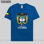 Colombia men t shirt fashion nation team jerseys tee shirt women cotton t-shirts streetwear fitness clothes country tops new COL-AMAZON FACTORY
