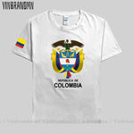 Colombia men t shirt fashion nation team jerseys tee shirt women cotton t-shirts streetwear fitness clothes country tops new COL-AMAZON FACTORY