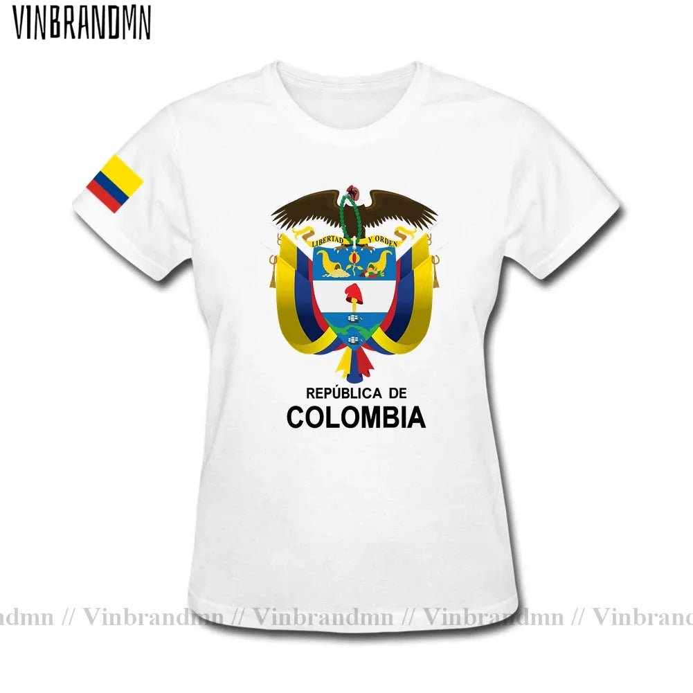 Colombia men t shirt fashion nation team jerseys tee shirt women cotton t-shirts streetwear fitness clothes country tops new COL-AMAZON FACTORY