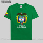 Colombia men t shirt fashion nation team jerseys tee shirt women cotton t-shirts streetwear fitness clothes country tops new COL-AMAZON FACTORY