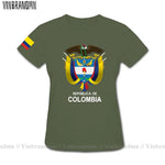 Colombia men t shirt fashion nation team jerseys tee shirt women cotton t-shirts streetwear fitness clothes country tops new COL-AMAZON FACTORY