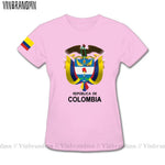 Colombia men t shirt fashion nation team jerseys tee shirt women cotton t-shirts streetwear fitness clothes country tops new COL-AMAZON FACTORY
