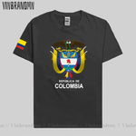 Colombia men t shirt fashion nation team jerseys tee shirt women cotton t-shirts streetwear fitness clothes country tops new COL-AMAZON FACTORY
