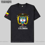 Colombia men t shirt fashion nation team jerseys tee shirt women cotton t-shirts streetwear fitness clothes country tops new COL-AMAZON FACTORY