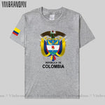 Colombia men t shirt fashion nation team jerseys tee shirt women cotton t-shirts streetwear fitness clothes country tops new COL-AMAZON FACTORY