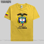 Colombia men t shirt fashion nation team jerseys tee shirt women cotton t-shirts streetwear fitness clothes country tops new COL-AMAZON FACTORY