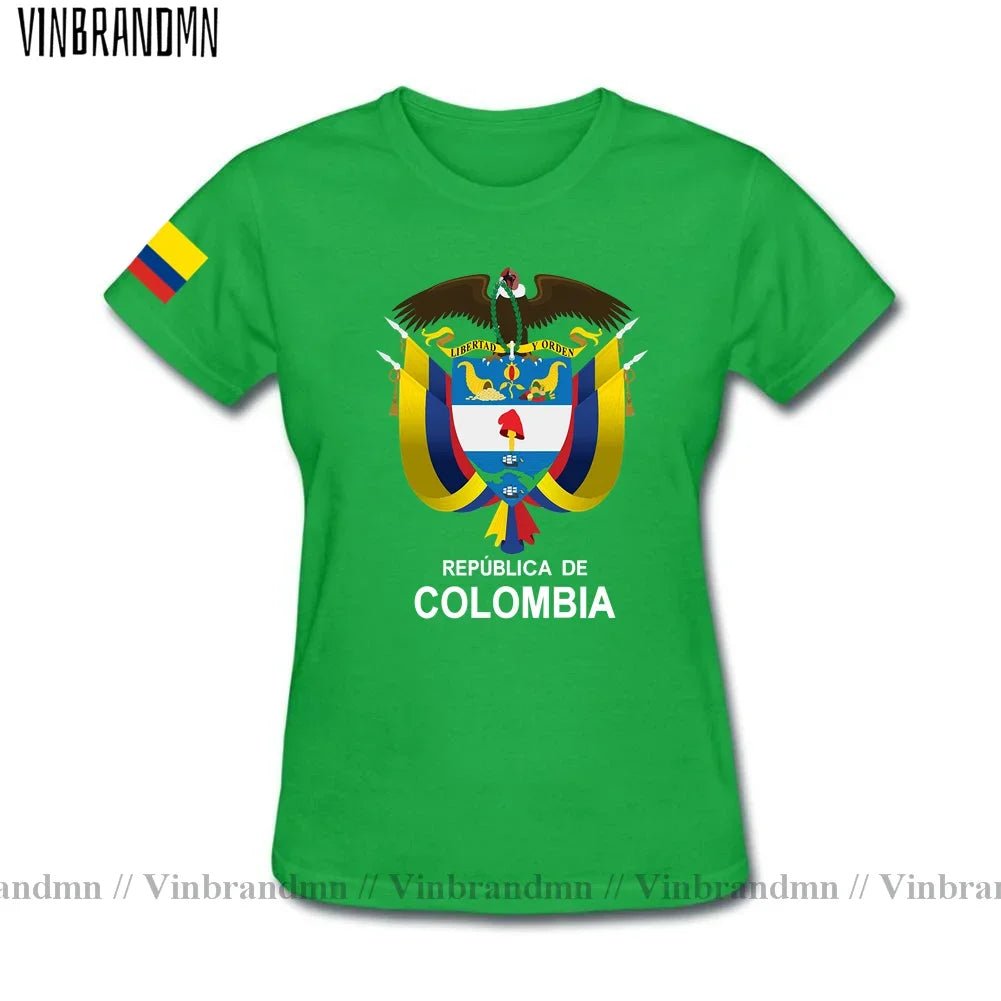 Colombia men t shirt fashion nation team jerseys tee shirt women cotton t-shirts streetwear fitness clothes country tops new COL-AMAZON FACTORY