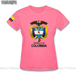 Colombia men t shirt fashion nation team jerseys tee shirt women cotton t-shirts streetwear fitness clothes country tops new COL-AMAZON FACTORY