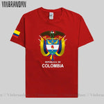 Colombia men t shirt fashion nation team jerseys tee shirt women cotton t-shirts streetwear fitness clothes country tops new COL-AMAZON FACTORY