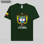 Colombia men t shirt fashion nation team jerseys tee shirt women cotton t-shirts streetwear fitness clothes country tops new COL-AMAZON FACTORY