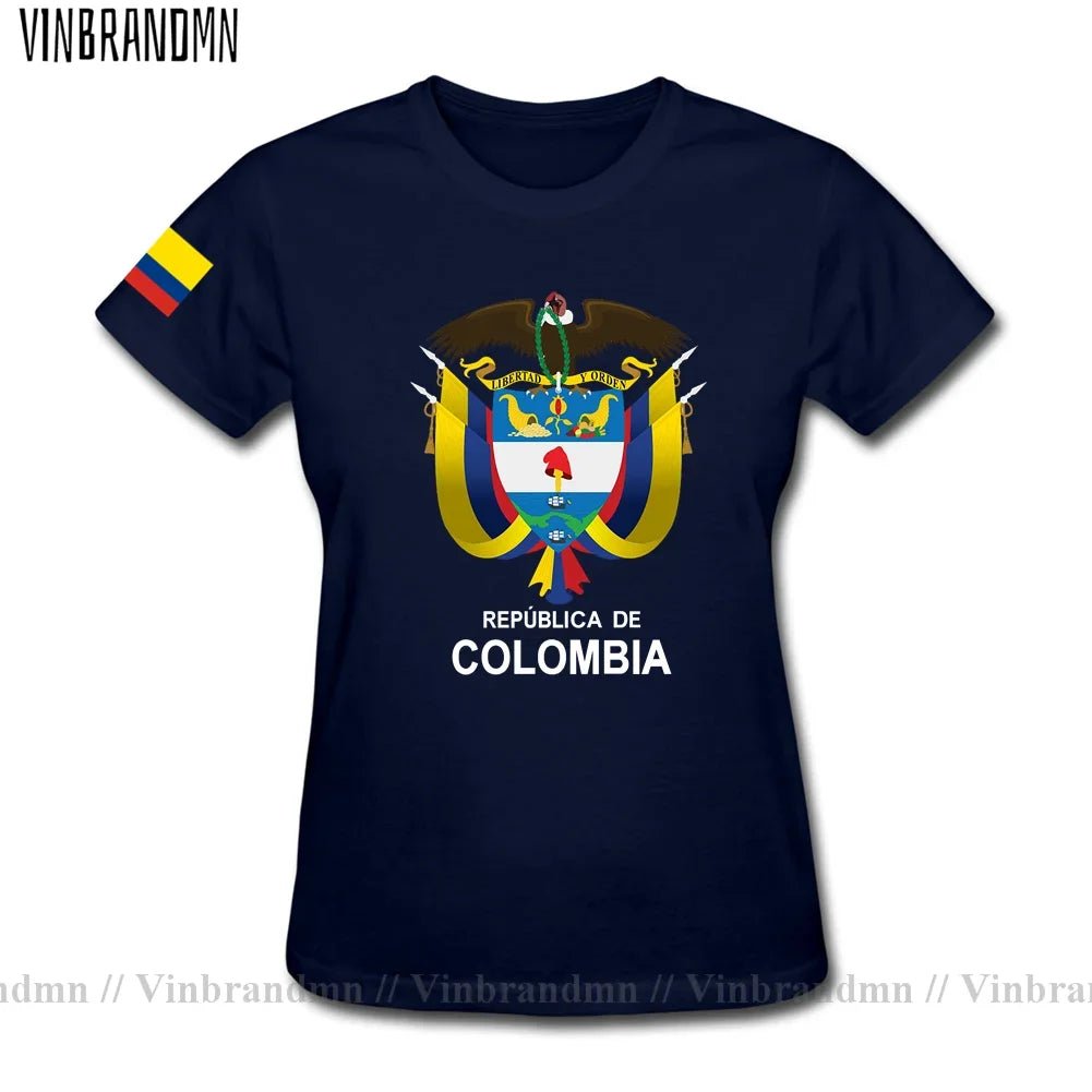 Colombia men t shirt fashion nation team jerseys tee shirt women cotton t-shirts streetwear fitness clothes country tops new COL-AMAZON FACTORY