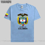 Colombia men t shirt fashion nation team jerseys tee shirt women cotton t-shirts streetwear fitness clothes country tops new COL-AMAZON FACTORY