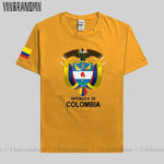 Colombia men t shirt fashion nation team jerseys tee shirt women cotton t-shirts streetwear fitness clothes country tops new COL-AMAZON FACTORY