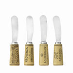 Cork Handled Cheese Spreader Set By Twine-AMAZON FACTORY