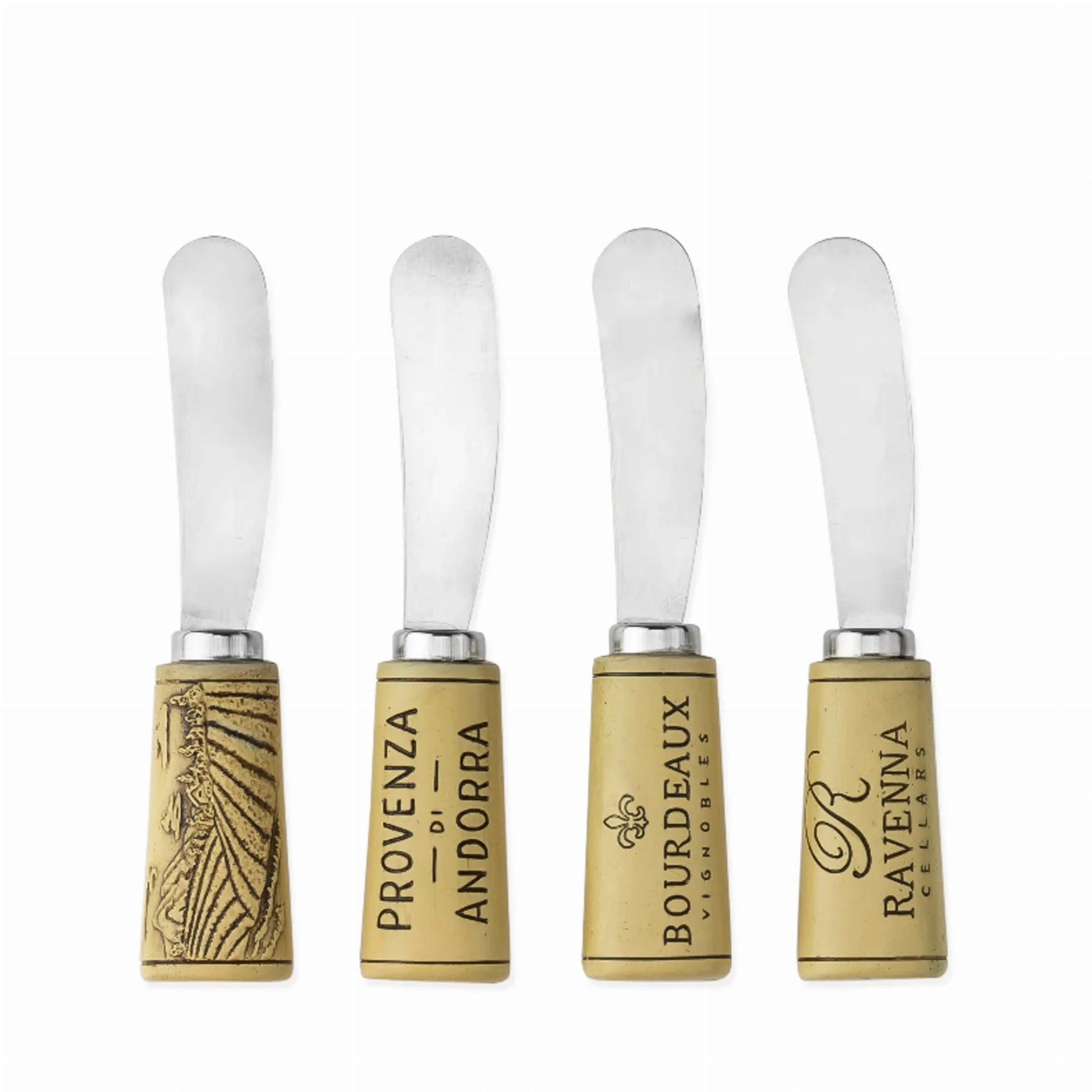 Cork Handled Cheese Spreader Set By Twine-AMAZON FACTORY