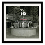 Courtside Market Grand Central - Information Booth & Clock Framed Canvas - AMAZON FACTORY