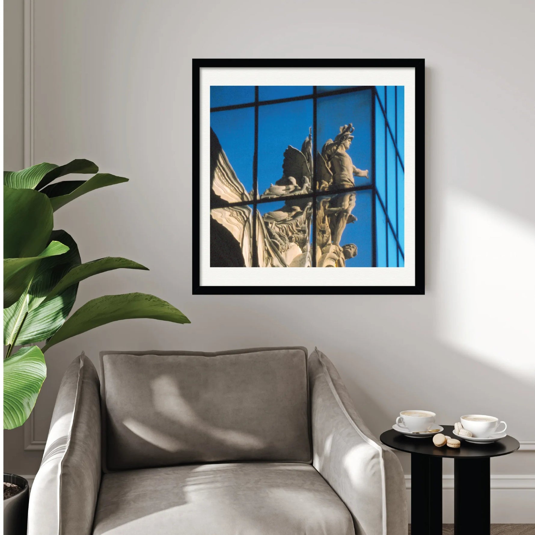 Courtside Market Grand Central - Reflection Framed Canvas - AMAZON FACTORY