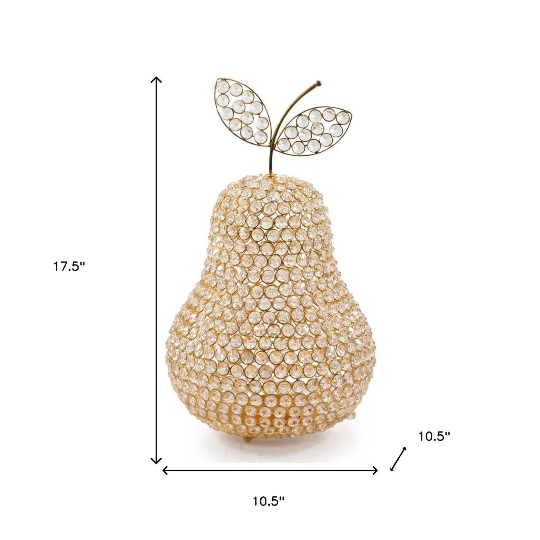 Crystal Decorative Pear - AMAZON FACTORY