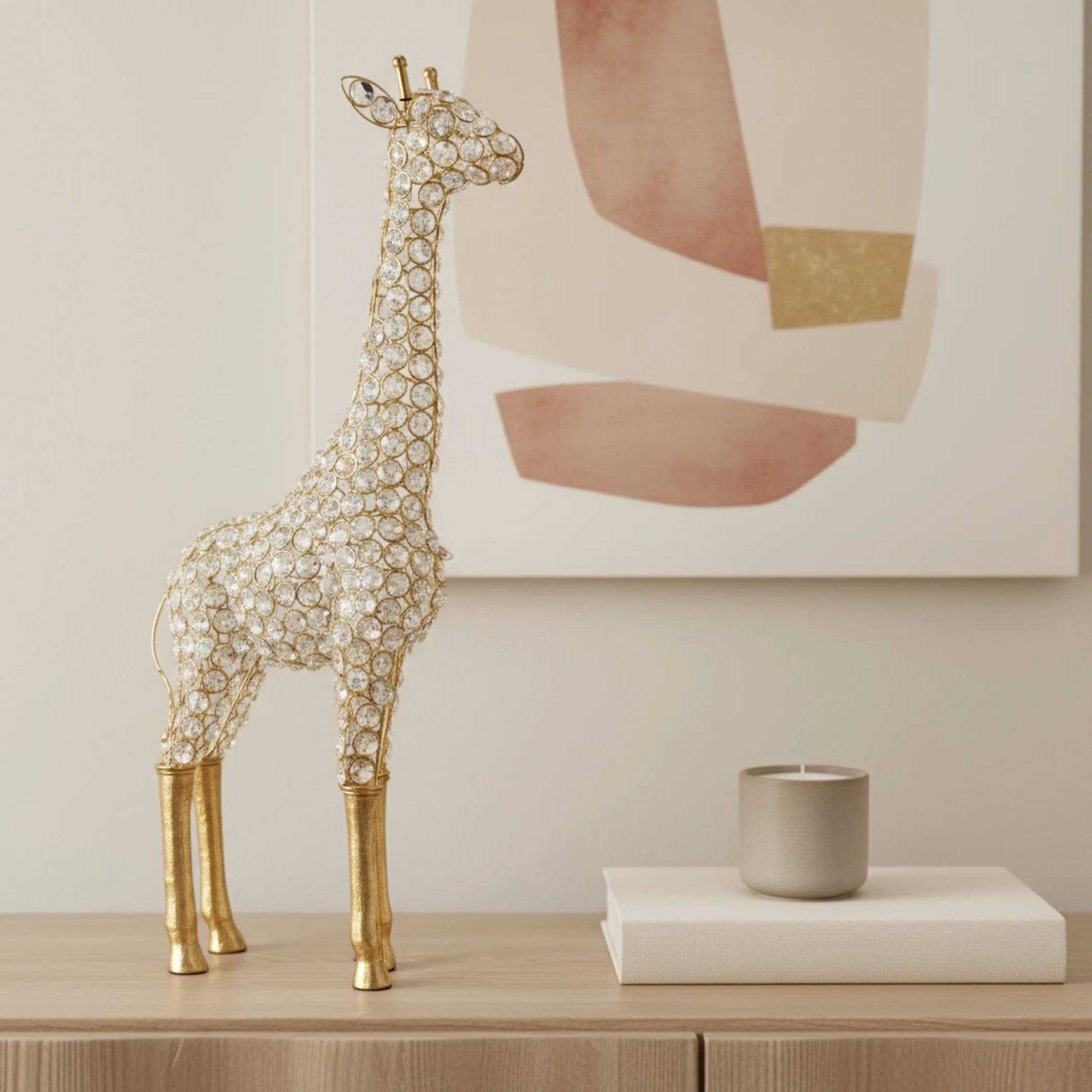 Crystal Giraffe Tabletop Sculpture - AMAZON FACTORY