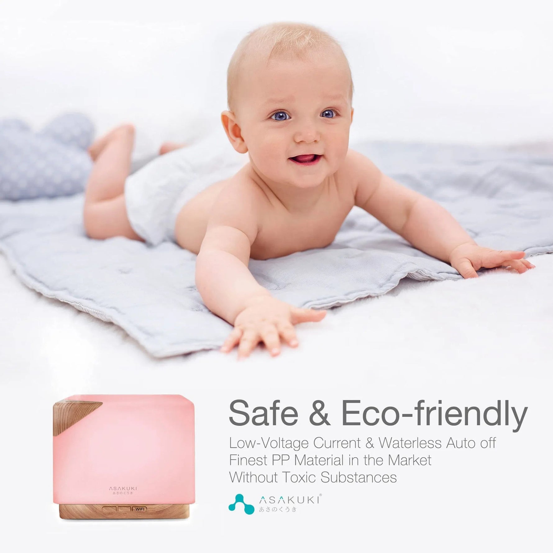 Cube Light Wood Smart With Remote Control Wi - Fi Essential Oil Diffuser - AMAZON FACTORY