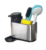 Cuisine Collection 7"Wx6"H Kitchen Sink Caddy with Pump, Fingerprint Resistant Matt Finish-AMAZON FACTORY