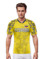 Customized Ecuador Soccer Jersey Personalized Name Number, National Team Football Shirt Flag Design for Men Youth Women-AMAZON FACTORY