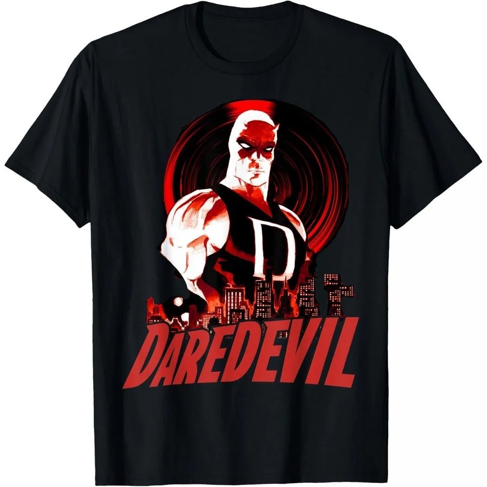 Daredevil T-Shirt Urban Style Short Sleeve Combed Cotton Slim Cut Urban Crew Neck Daily Casual Top for Him & Her Daily Wear-AMAZON FACTORY