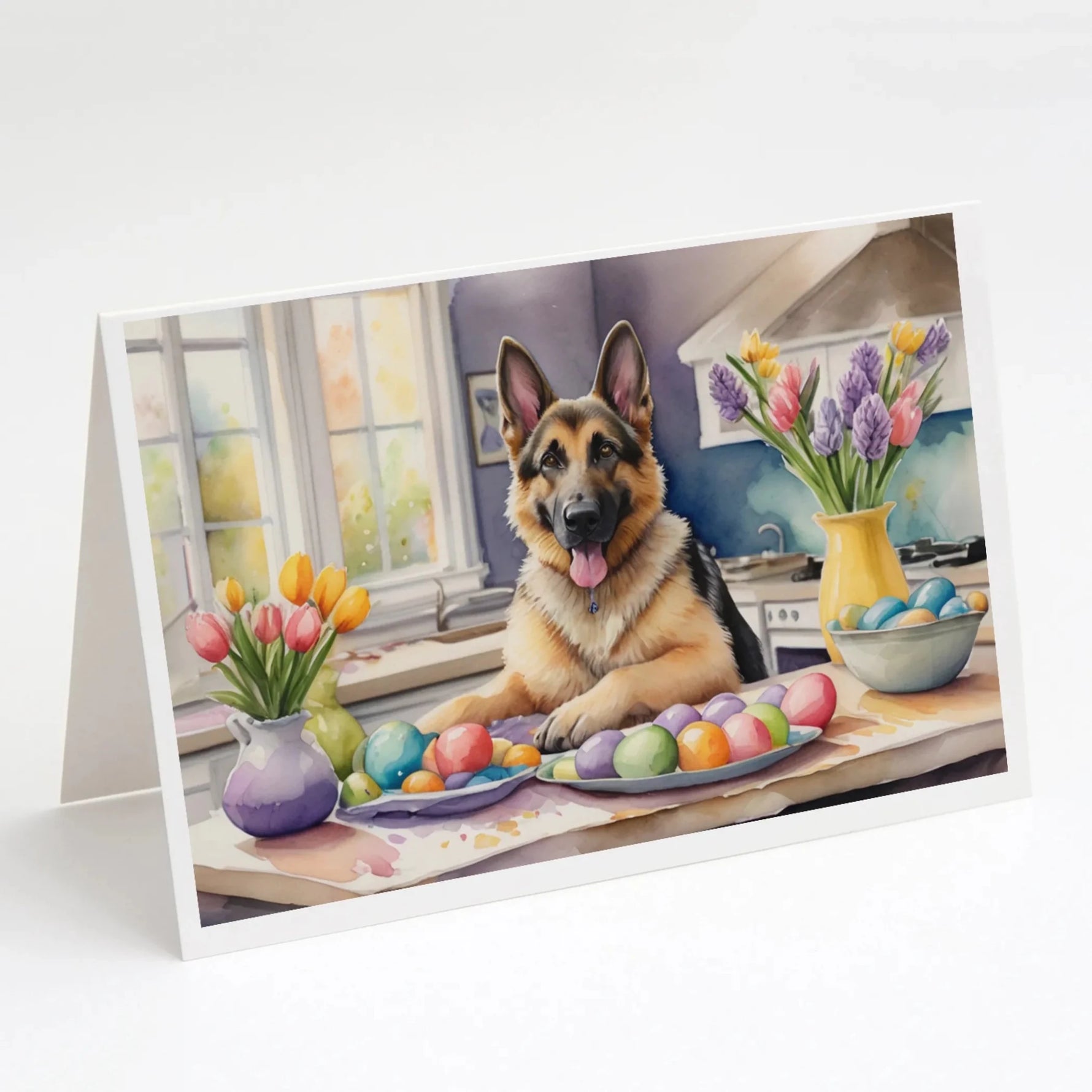 Decorating Easter Greeting Cards - Size: 5X7 | Pack Of: 8 | Collection name: Decorating easter-AMAZON FACTORY