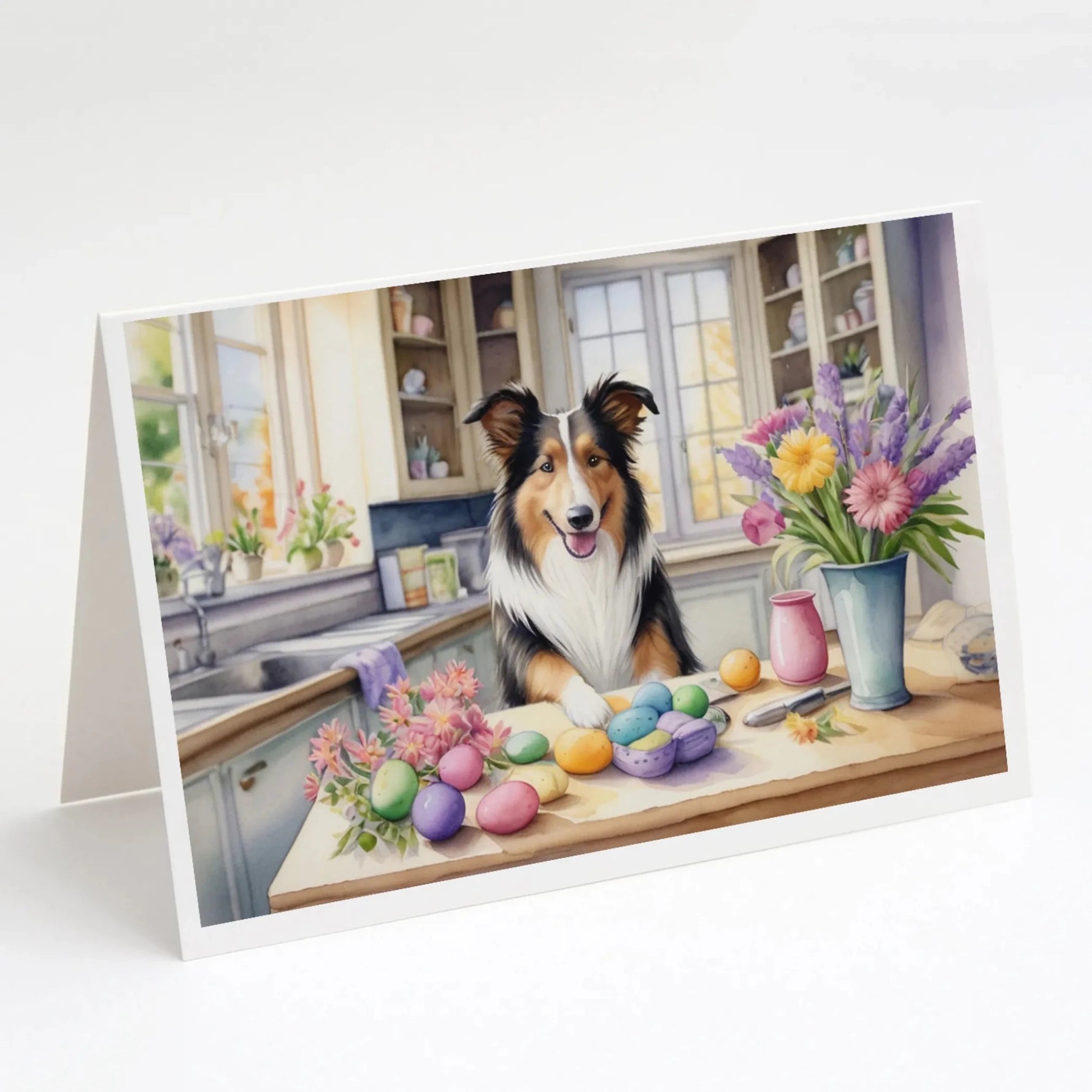 Decorating Easter Greeting Cards - Size: 5X7 | Pack Of: 8 | Collection name: Decorating easter-AMAZON FACTORY