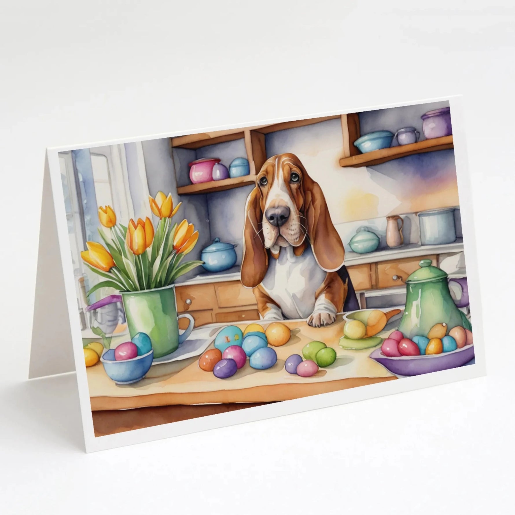 Decorating Easter Greeting Cards - Size: 5X7 | Pack Of: 8 | Collection name: Decorating easter-AMAZON FACTORY