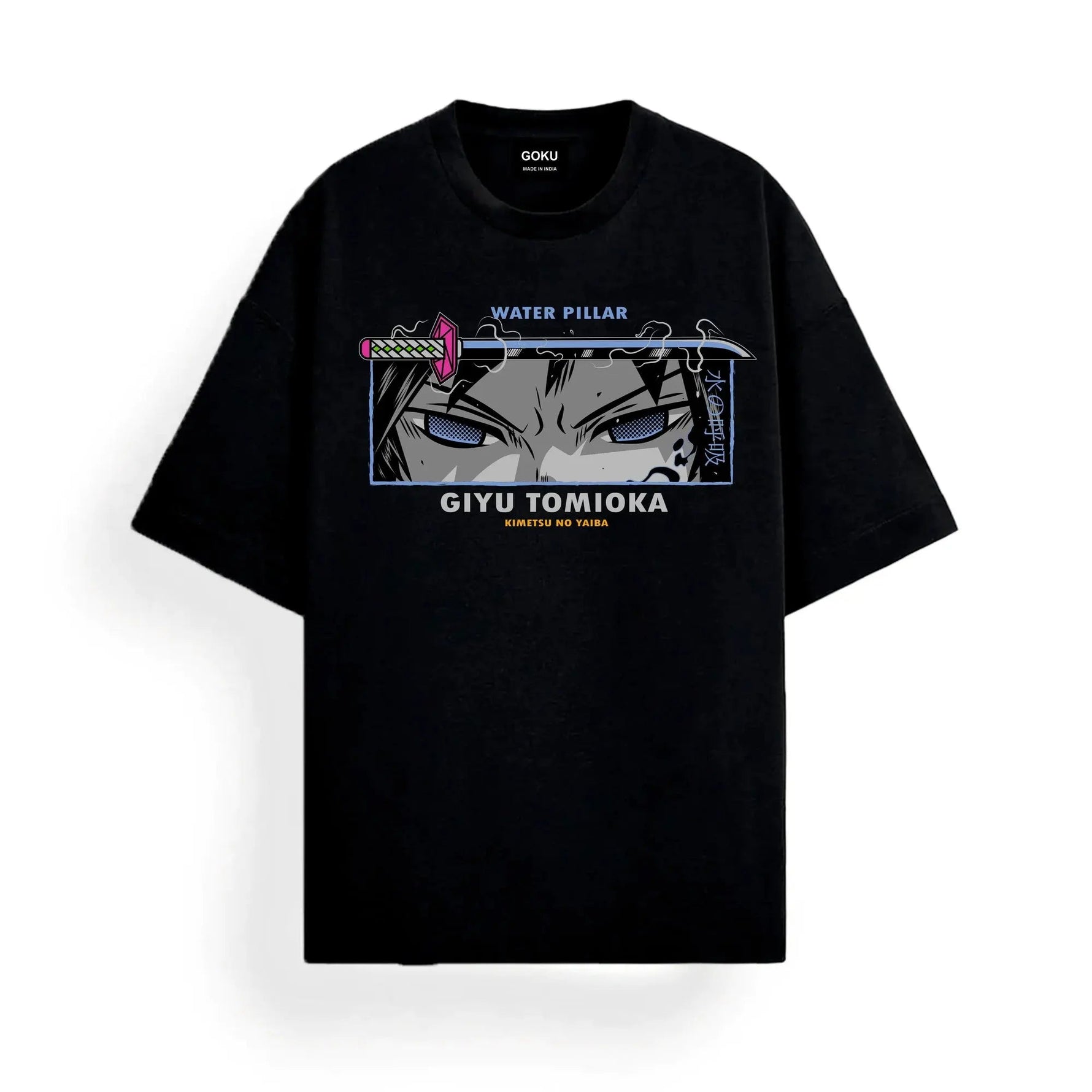 Demon Slayer Tomioka Giyu Anime T Shirt Men Women Cotton Short Sleeve Tee Tops Summer Graphic Print Streetwear Cosplay 2026 New-AMAZON FACTORY