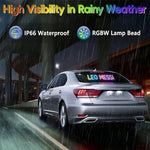 DIY Programmable LED Pixel Panel, LED Devil Eye Lights for Windshield,Customized Text & Animations for 2026 World Cup Fan Events-AMAZON FACTORY