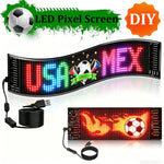DIY Programmable LED Pixel Panel, LED Devil Eye Lights for Windshield,Customized Text & Animations for 2026 World Cup Fan Events-AMAZON FACTORY