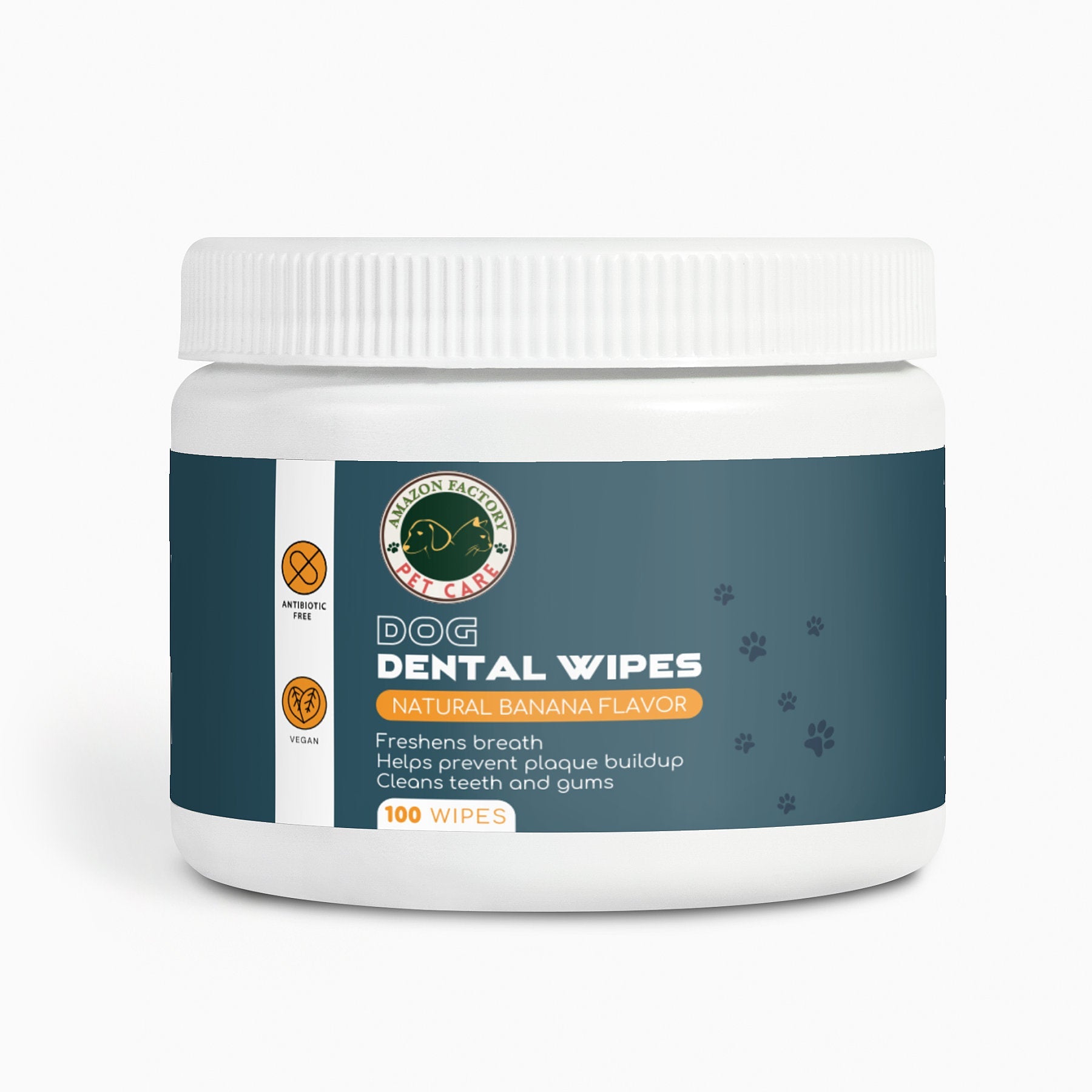 Dog Dental Wipes Natural Banana Flavor