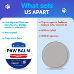 Dog Paw Balm Lick Safe Snout Soother Moisturizies Soothes & Nourishes Irritated Paw Pads and Dry Nose Protects from Cracks & Wounds Dog Feet Balm-AMAZON FACTORY
