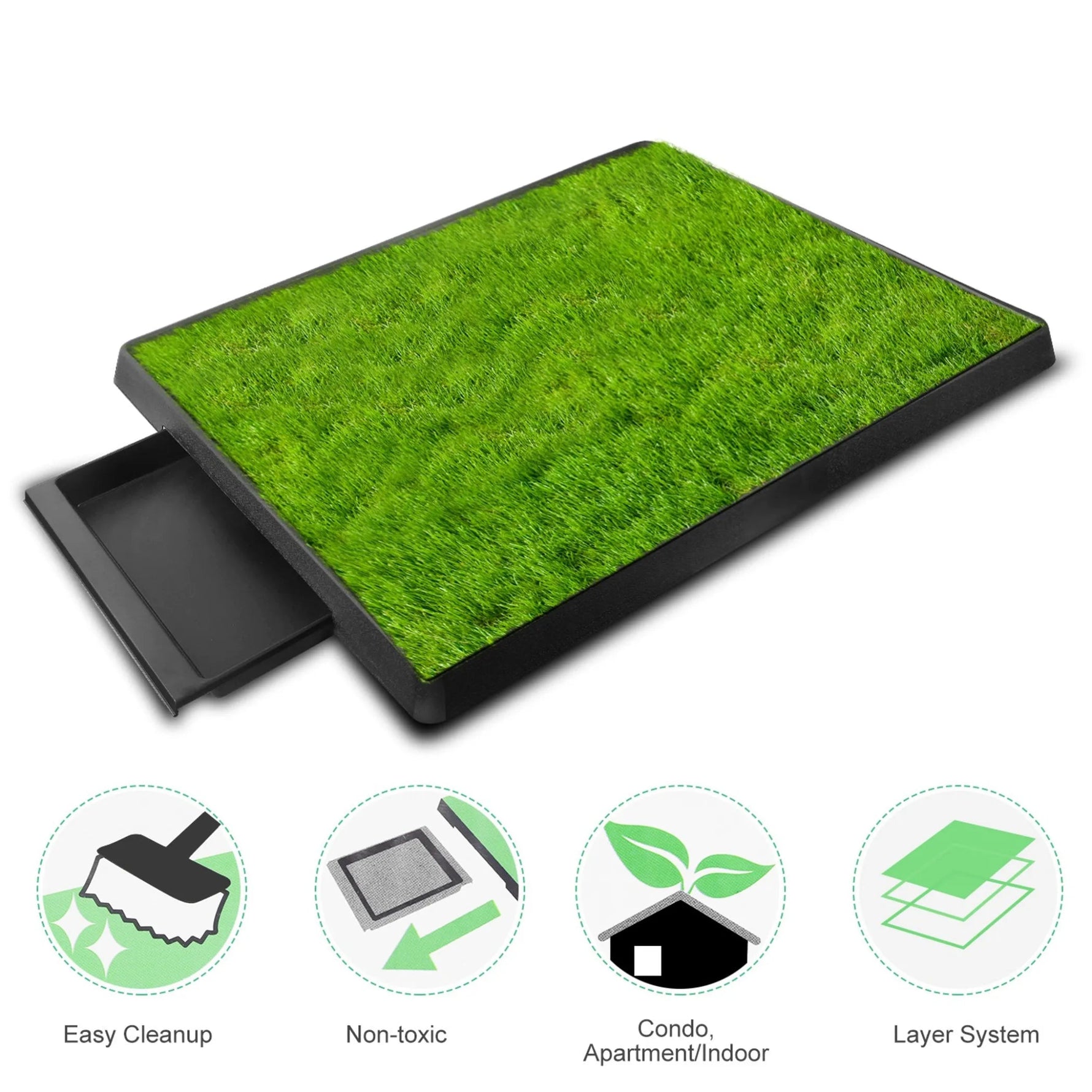 Dog Potty Training Artificial Grass Pad Pet Cat Toilet - AMAZON FACTORY