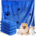 Dog Towel Drying Dog Cat Pet Towel, Puppy Microfiber Quick-drying Dog Claw Bath Towel, Pet Bath Products Absorbent Medium Dog-AMAZON FACTORY