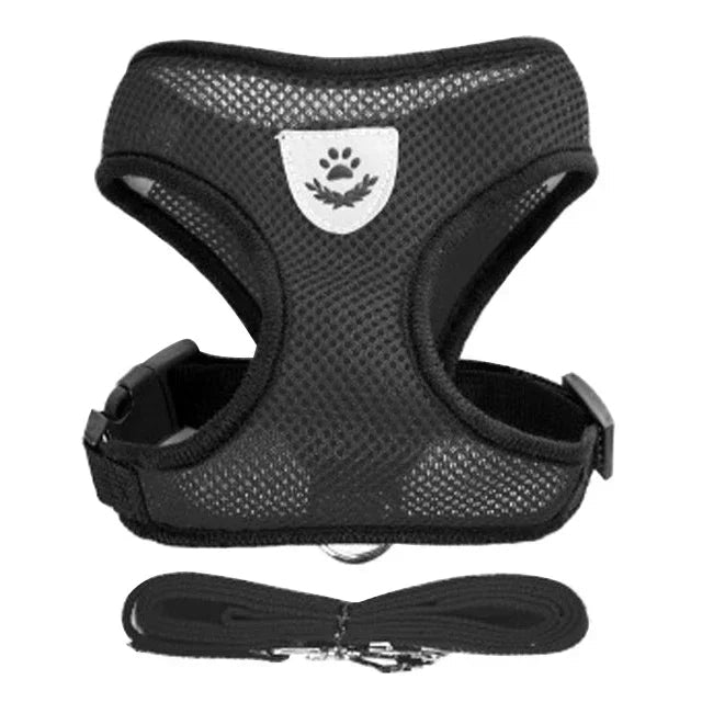 Dogs and Cats Harness Vest Walking Lead Leash For Puppy Dogs Collar Polyester Adjustable-AMAZON FACTORY