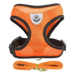 Dogs and Cats Harness Vest Walking Lead Leash For Puppy Dogs Collar Polyester Adjustable-AMAZON FACTORY